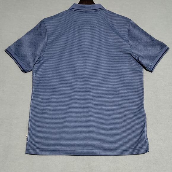 Tommy Bahama Men's Coastline Polo Shirt Size Small Navy Blue Striped NWOT - Picture 3 of 13